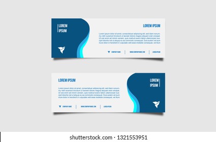 Vector abstract design banner web template