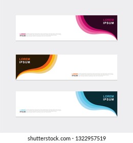 Vector abstract design banner web background template