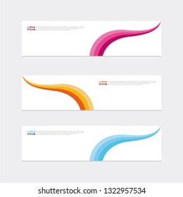 Vector abstract design banner web background template