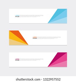 Vector abstract design banner web background template
