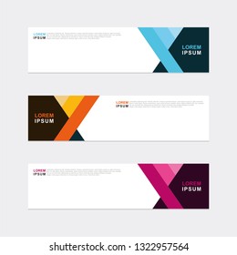 Vector abstract design banner web background template