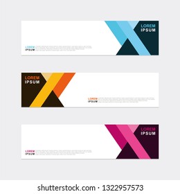 Vector abstract design banner web background template