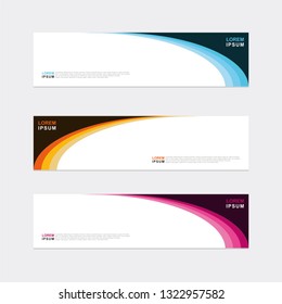 Vector abstract design banner web background template