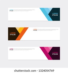 Vector abstract design banner web background template