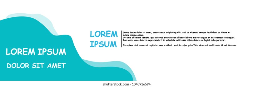 Vector abstract design banner web template.
