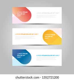 Vector Abstract design banner web template