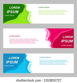 Vector abstract design banner web template