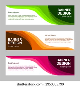 Vector abstract design banner web template