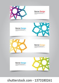 Vector abstract design banner web template