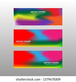 Vector abstract design banner web template. - Vector