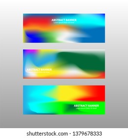 Vector abstract design banner web template. - Vector