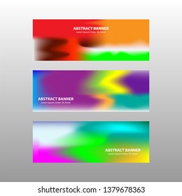 Vector abstract design banner web template. - Vector