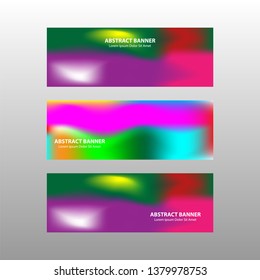 Vector abstract design banner web template. - Vector