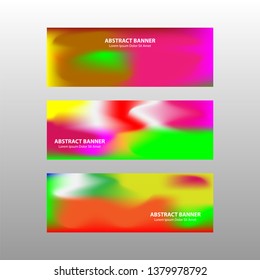 Vector abstract design banner web template. - Vector