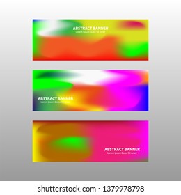 Vector abstract design banner web template. - Vector