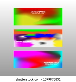 Vector abstract design banner web template. - Vector