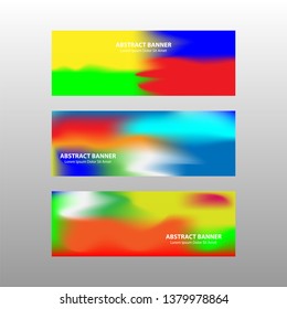 Vector abstract design banner web template. - Vector
