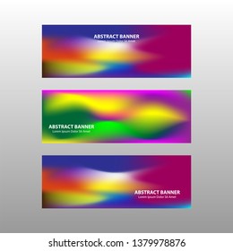 Vector abstract design banner web template. - Vector