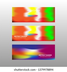 Vector abstract design banner web template. - Vector
