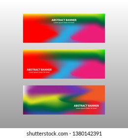Vector abstract design banner web template. - Vector