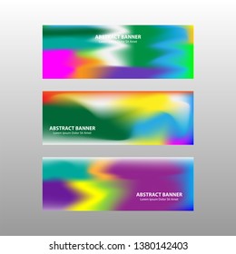 Vector abstract design banner web template. - Vector