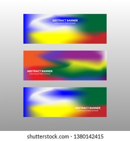 Vector abstract design banner web template. - Vector