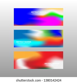 Vector abstract design banner web template. - Vector