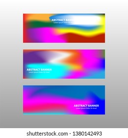 Vector abstract design banner web template. - Vector