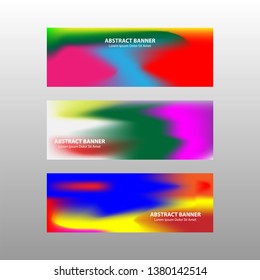 Vector abstract design banner web template. - Vector