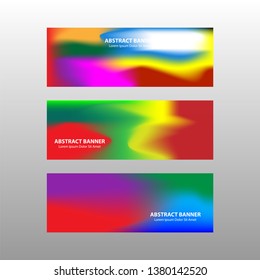Vector abstract design banner web template. - Vector