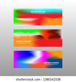 Vector abstract design banner web template. - Vector