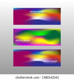 Vector abstract design banner web template. - Vector