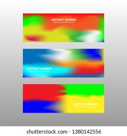 Vector abstract design banner web template. - Vector