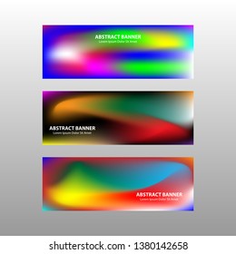 Vector abstract design banner web template. - Vector