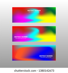 Vector abstract design banner web template. - Vector