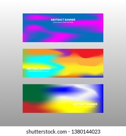 Vector abstract design banner web template. - Vector