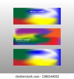 Vector abstract design banner web template. - Vector