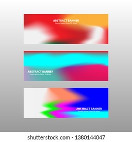 Vector abstract design banner web template. - Vector