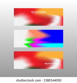 Vector abstract design banner web template. - Vector