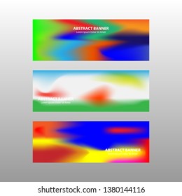 Vector abstract design banner web template. - Vector