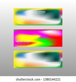 Vector abstract design banner web template. - Vector