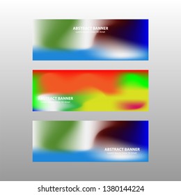 Vector abstract design banner web template. - Vector
