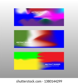 Vector abstract design banner web template. - Vector