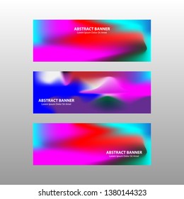 Vector abstract design banner web template. - Vector