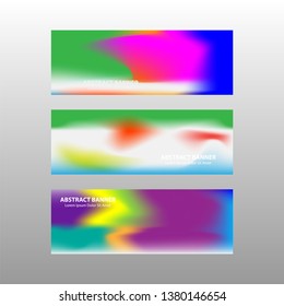 Vector abstract design banner web template. - Vector