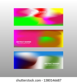 Vector abstract design banner web template. - Vector