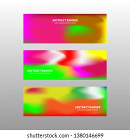 Vector abstract design banner web template. - Vector