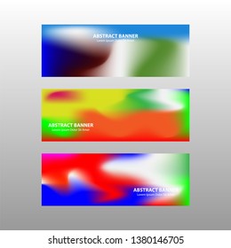 Vector abstract design banner web template. - Vector