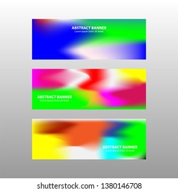 Vector abstract design banner web template. - Vector