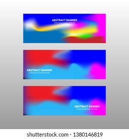 Vector abstract design banner web template. - Vector